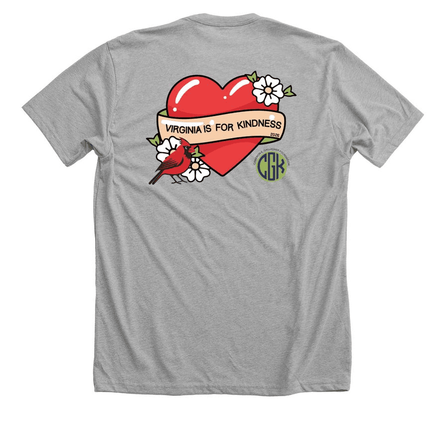 Grey VA Kindness Week shirt.