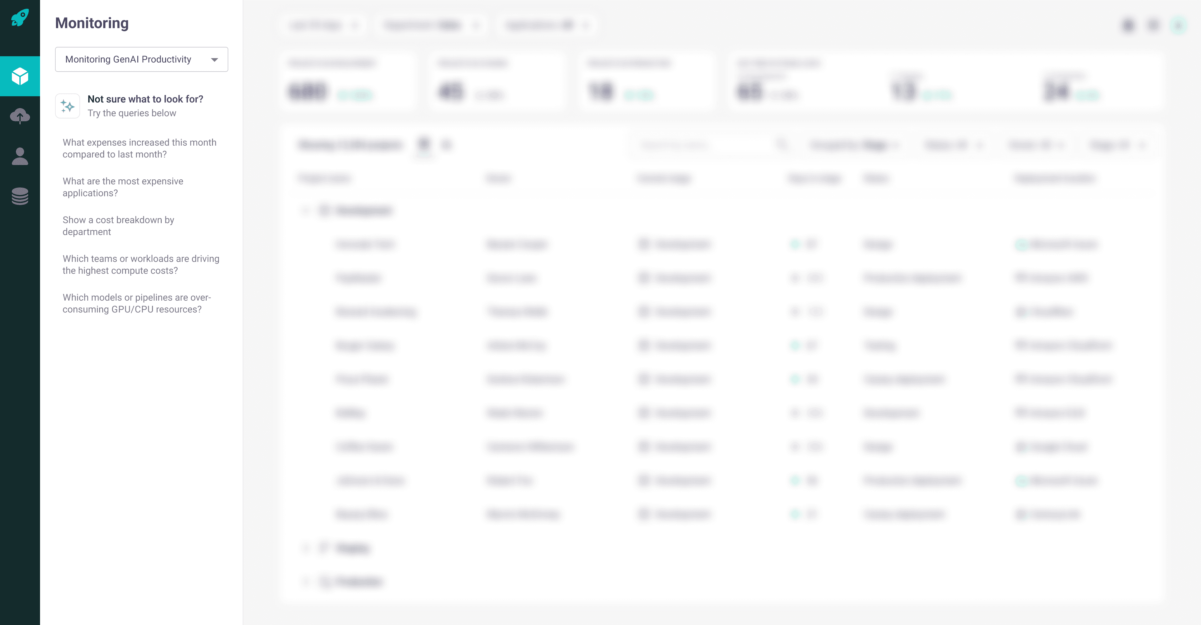 Dashboard - New navigation