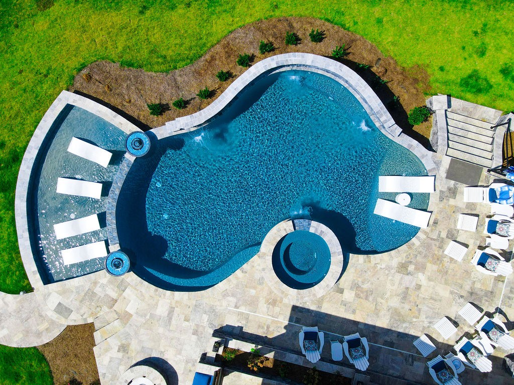 Concrete Pool Overhead View