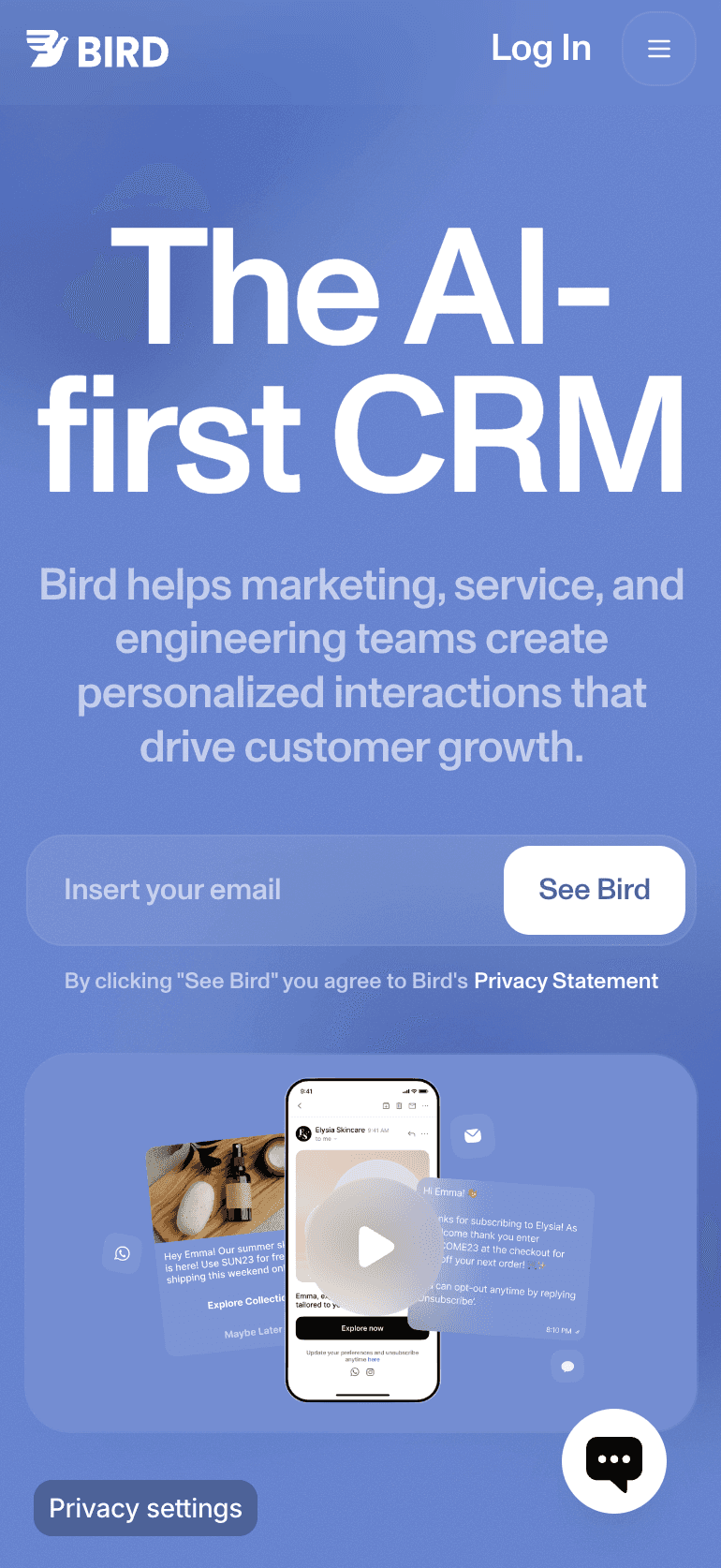 Bird.com website