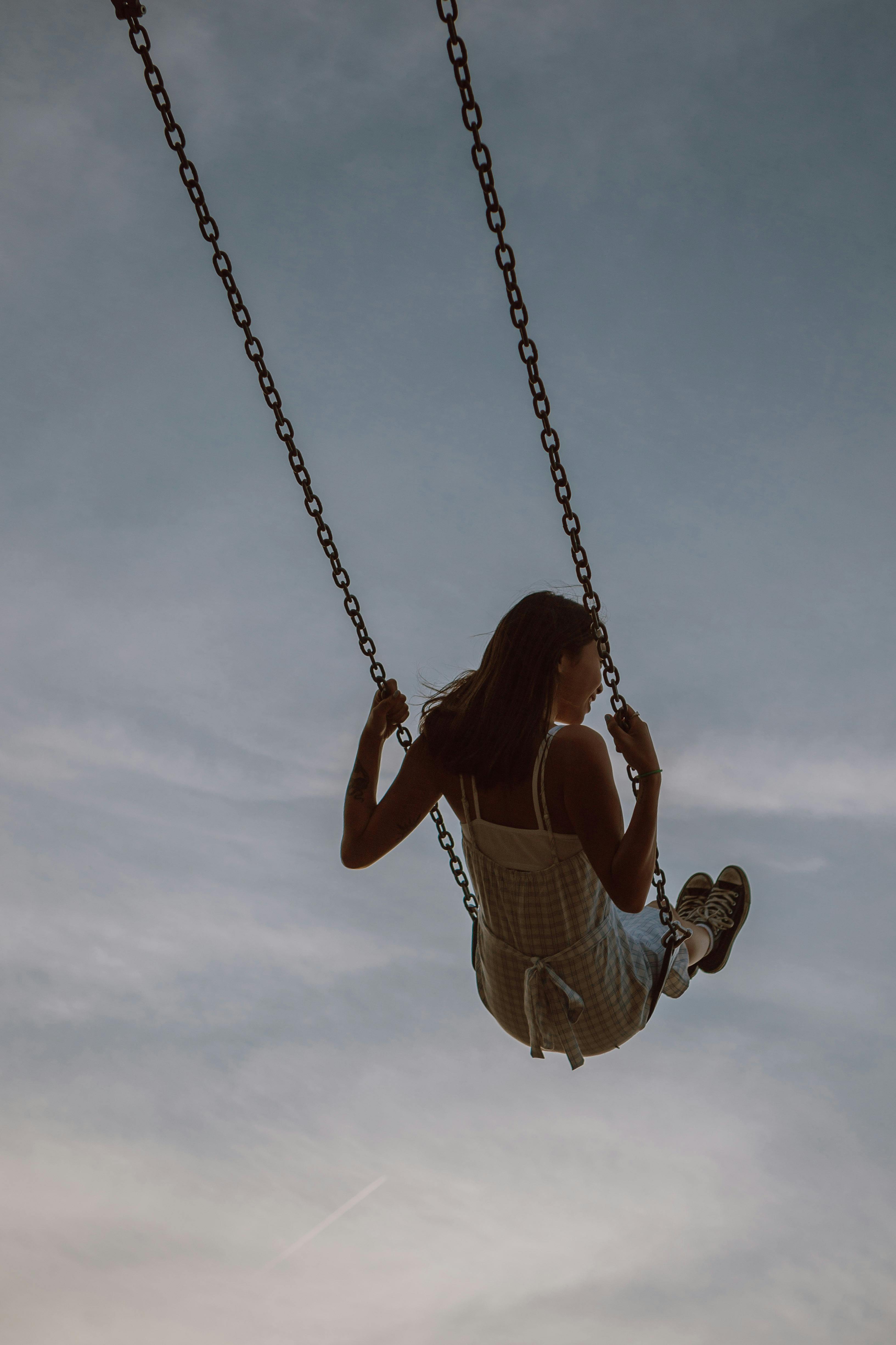 Woman on a swing