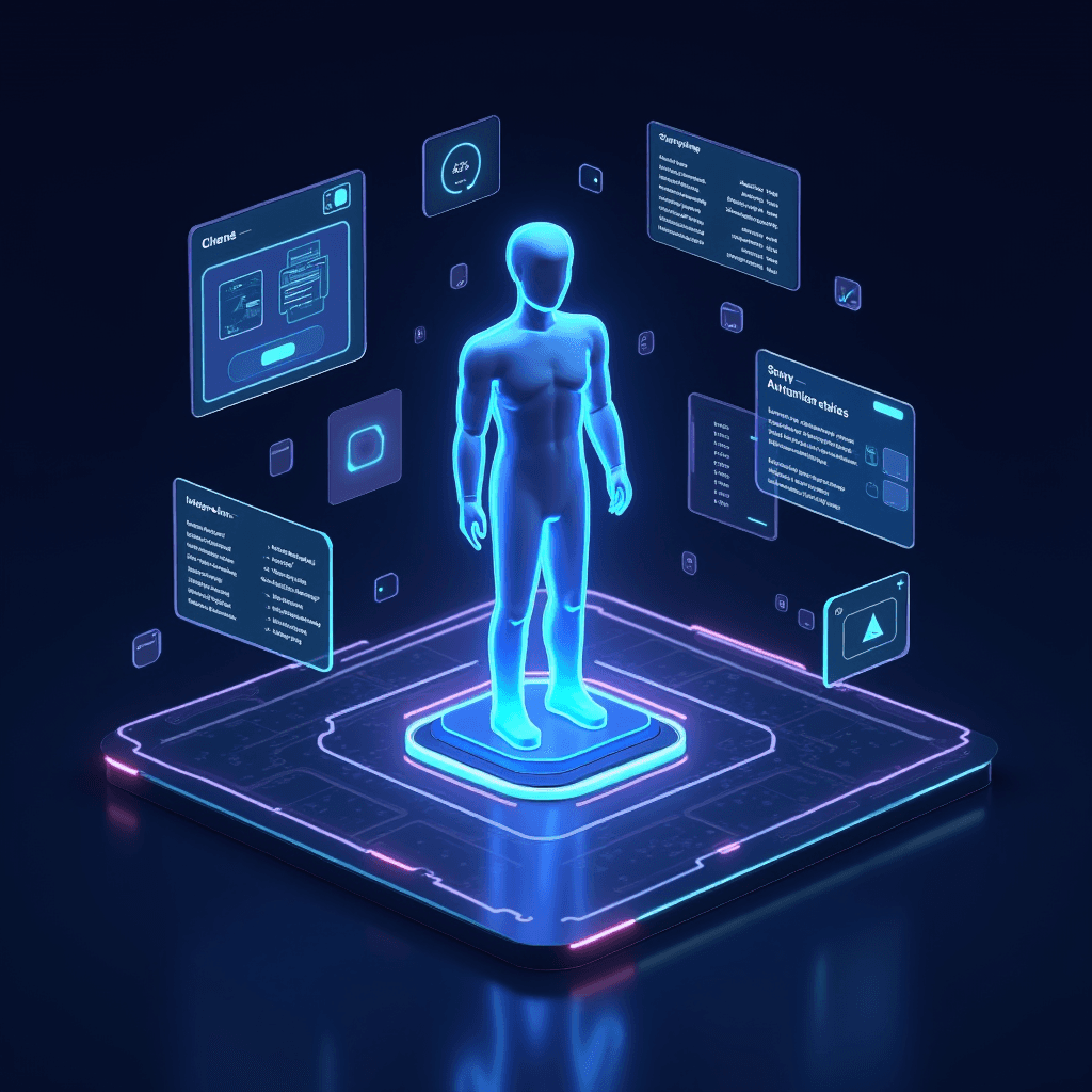 AI-powered VMS interface analyzing human presence and data for industry-specific security solutions