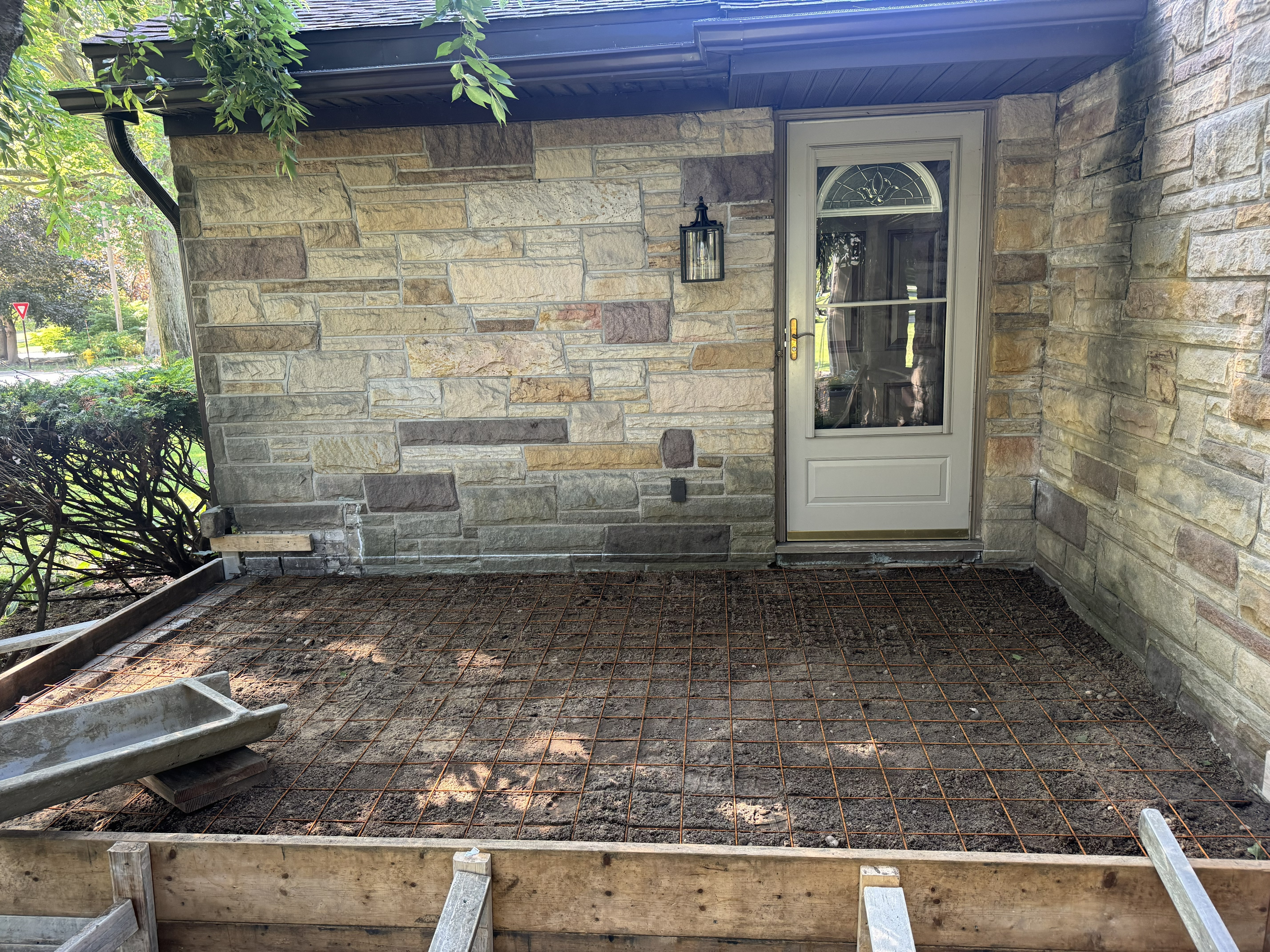 Jobsite preparation in progress