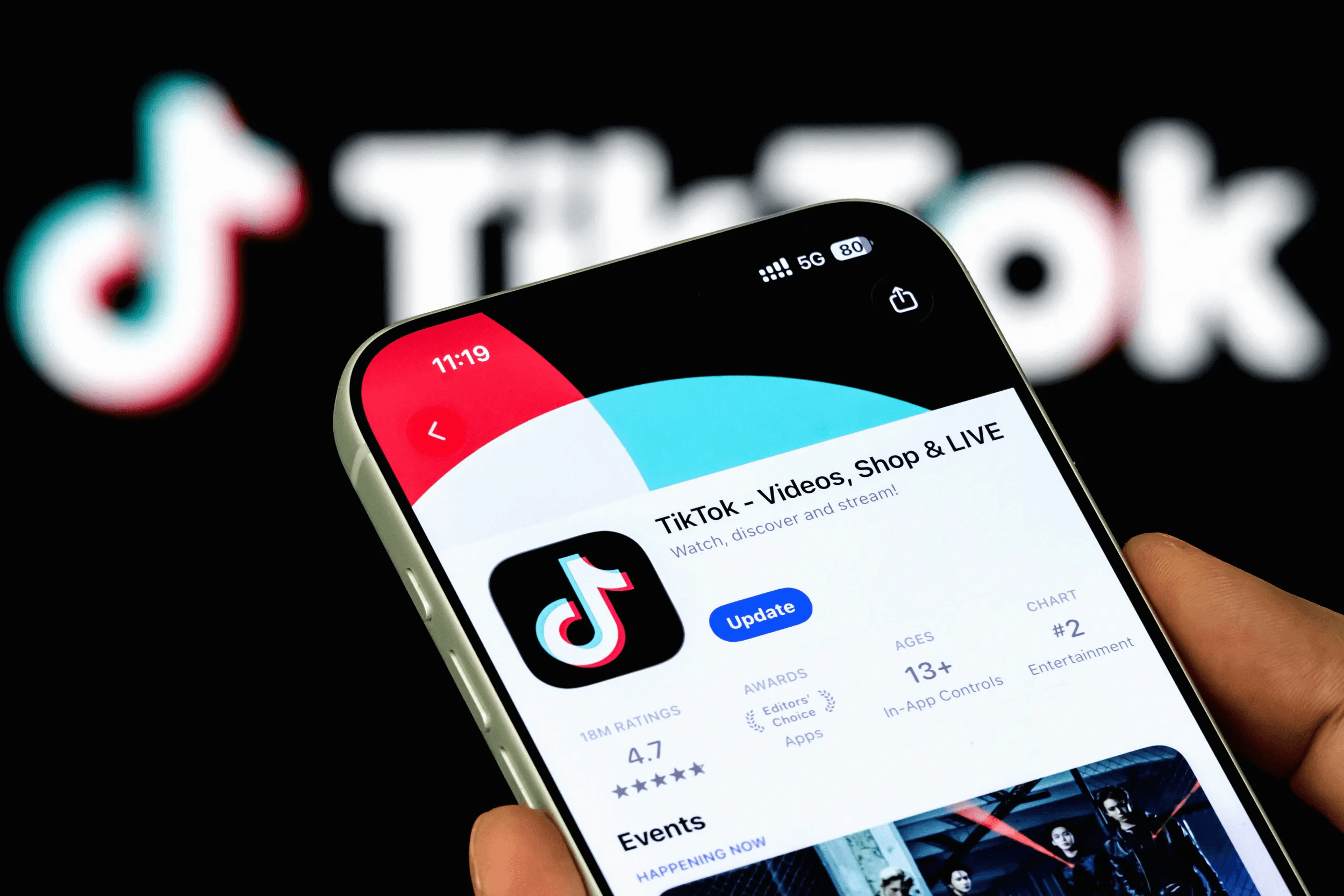 Smartphone displaying the TikTok app page - Why Are My TikTok Videos Not Getting Views