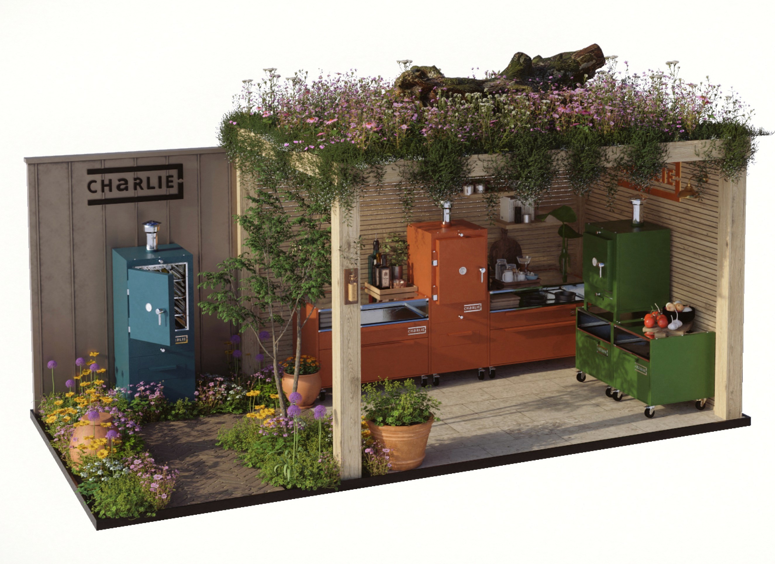 Aerial Country Garden