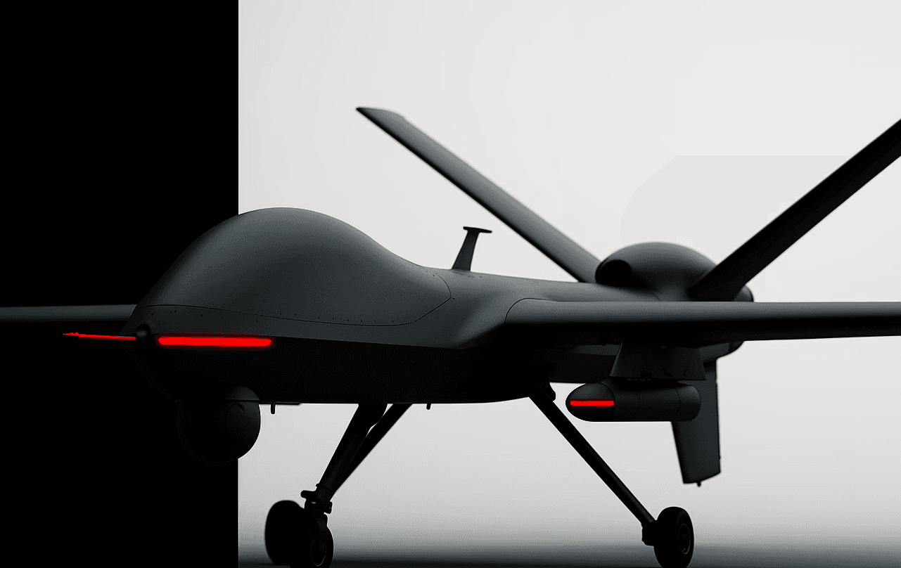 black car with half white and half black background