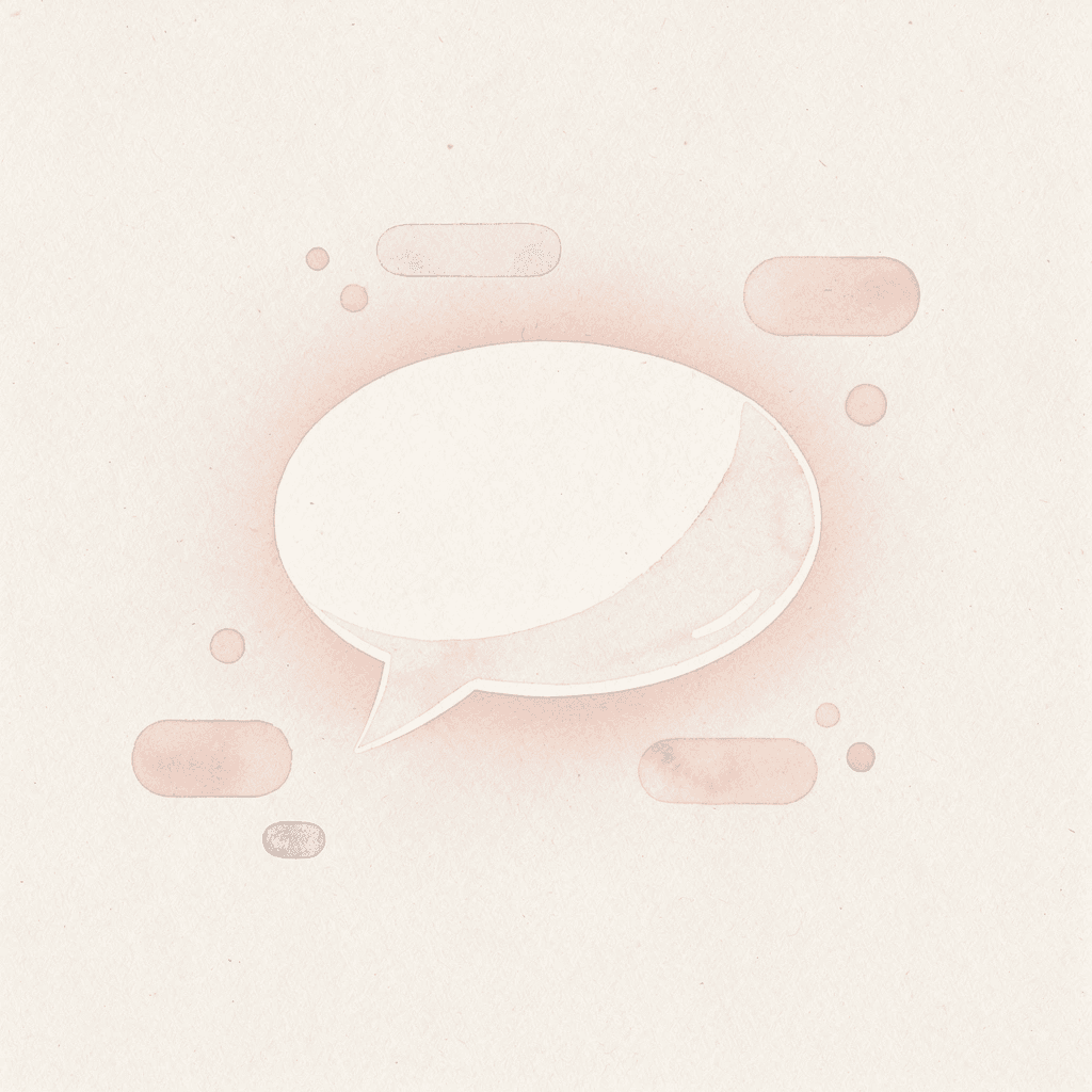 Speech bubble icon representing universal expression of gratitude