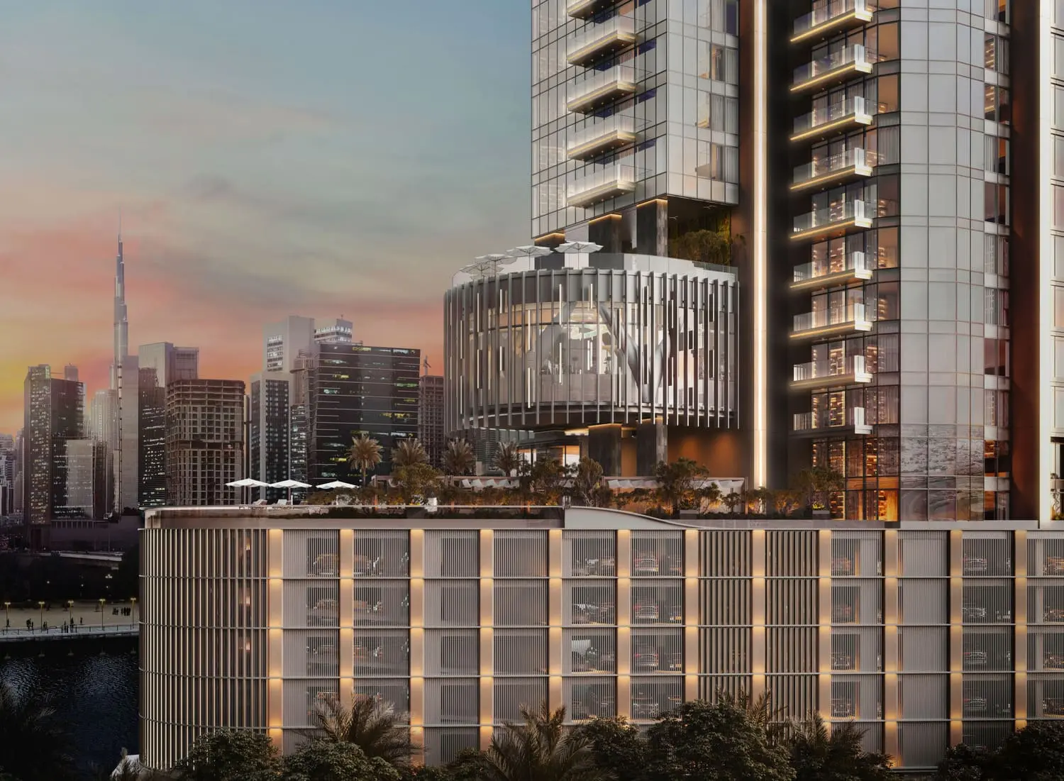 one river point podium in business bay