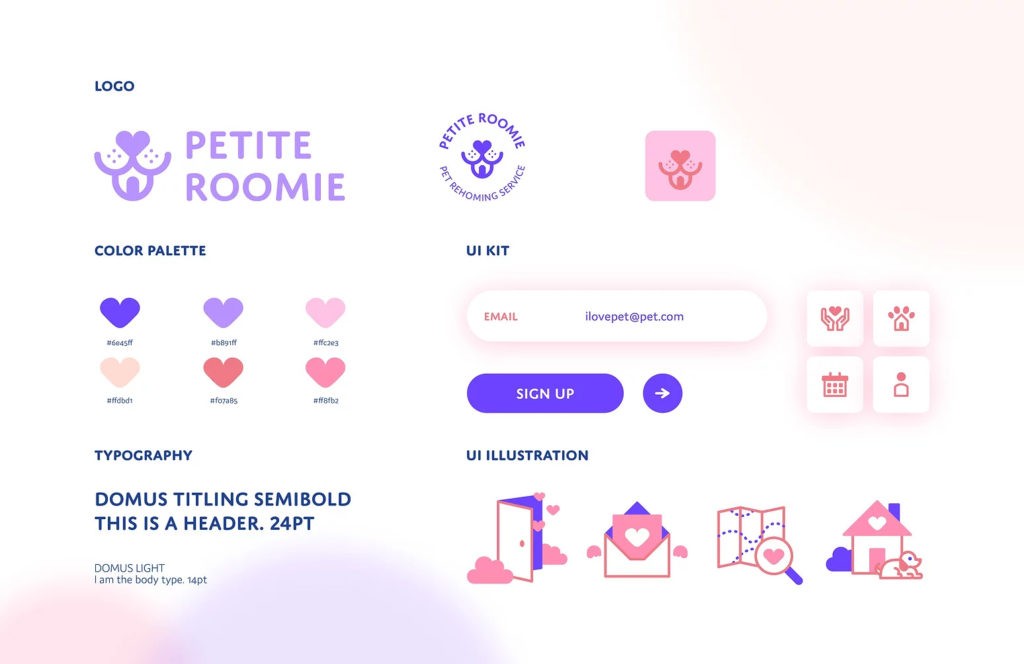 color icons and brand guide