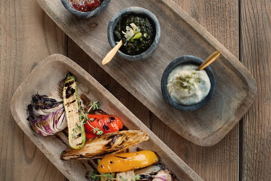 healthy grill food platters