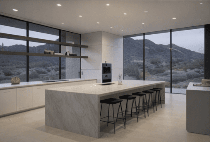 kitchen for Modern house in California desert
