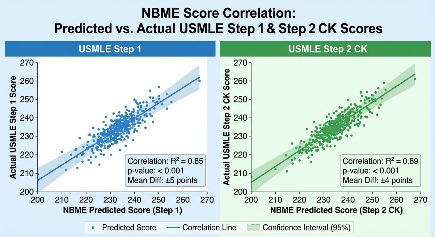 NBME Score Correlation with Actual USMLE Performance