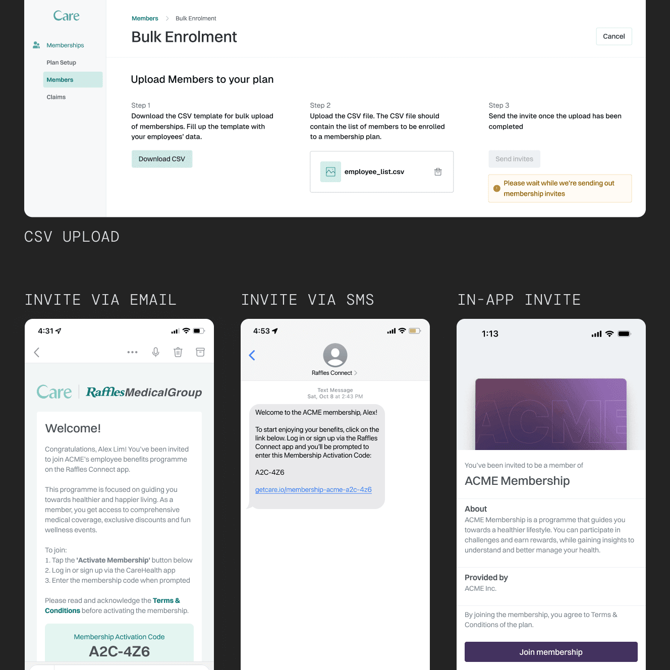 Screenshots of a mobile app displaying membership plans with various benefits and flexi credits, including navigation issues and clutter in design that can confuse users.