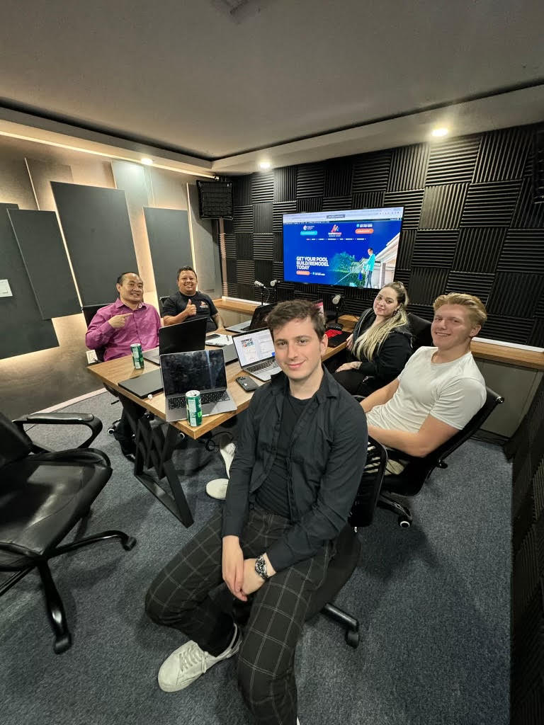 Danny Leibrandt with Dennis Yu and Nilson Silva