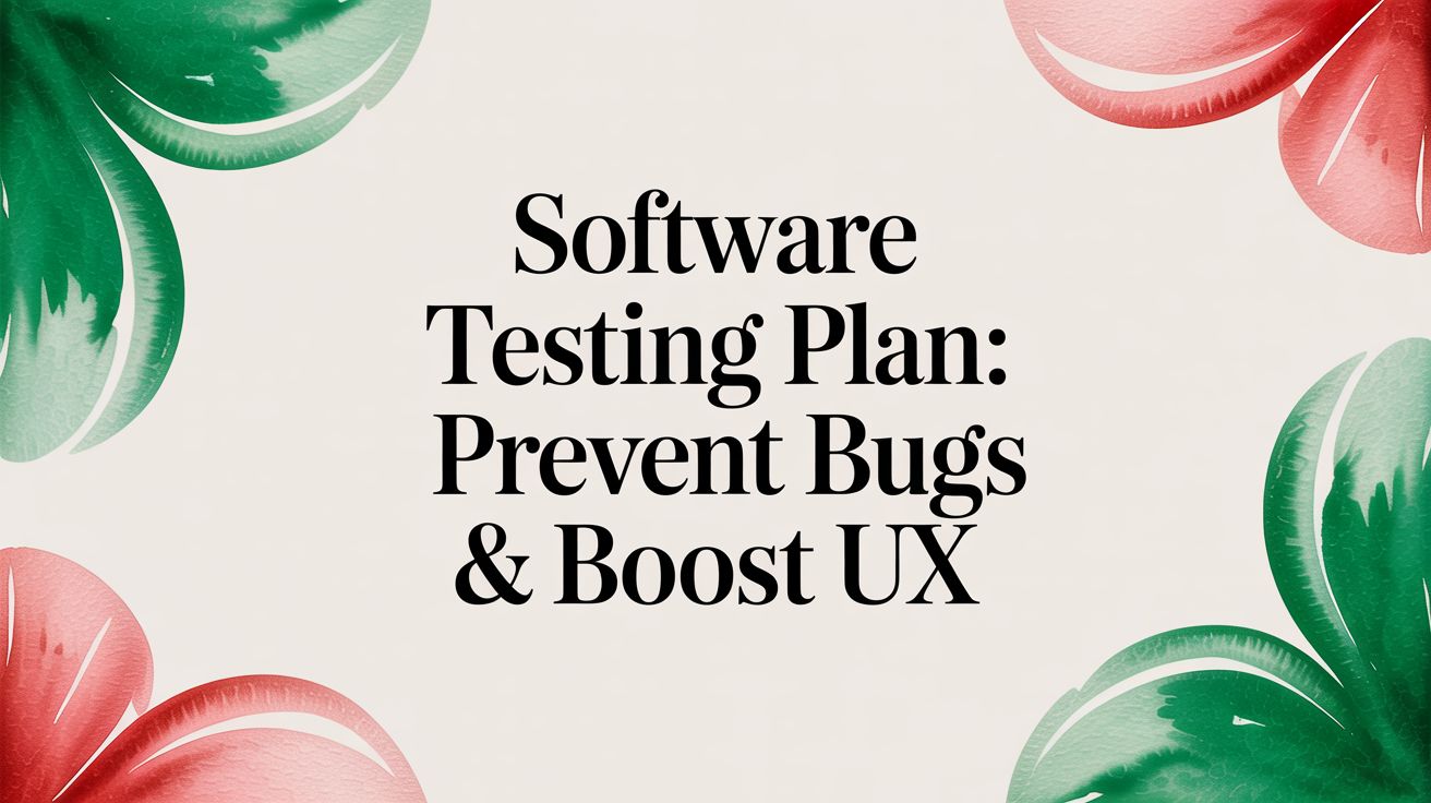 Software Testing Plan: Prevent Bugs & Boost UX