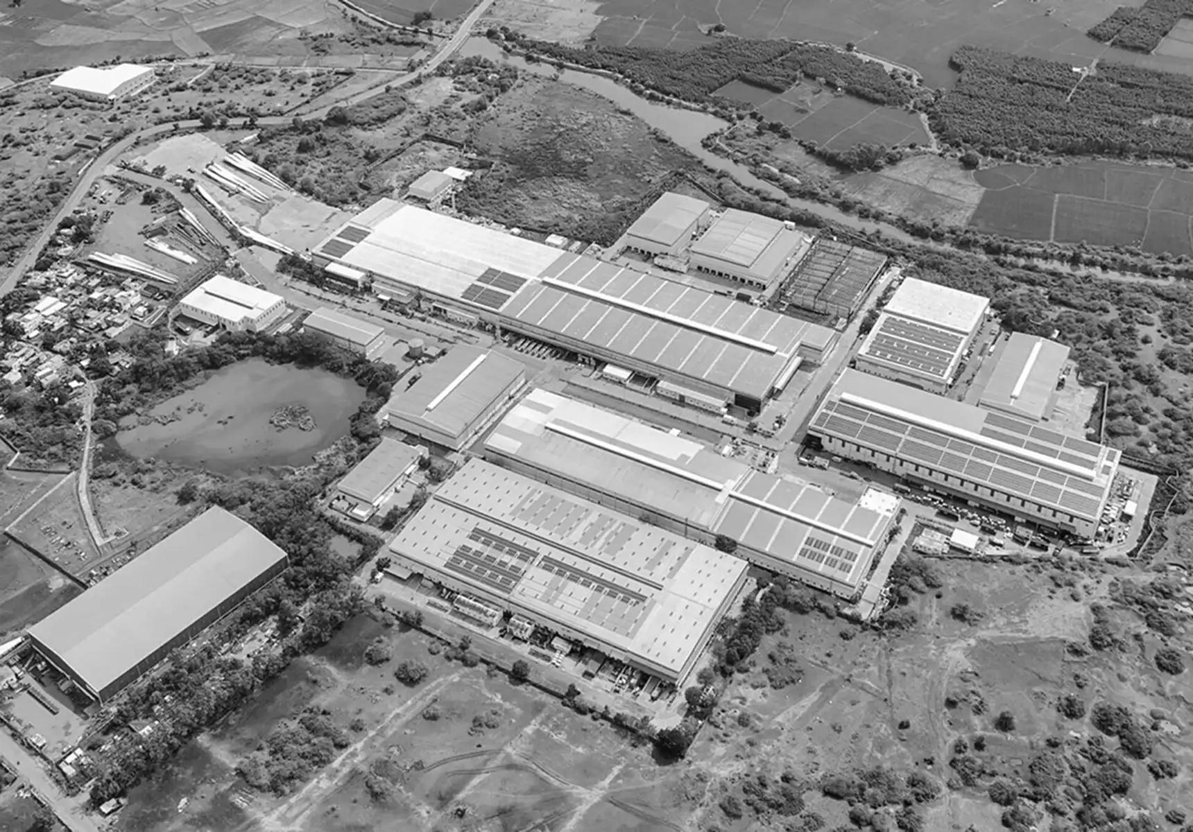 photograph of a industrial real estate site