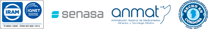 Certificaciones IRAM IQNET - SENASA - ANMAT - Hecho en Córdoba