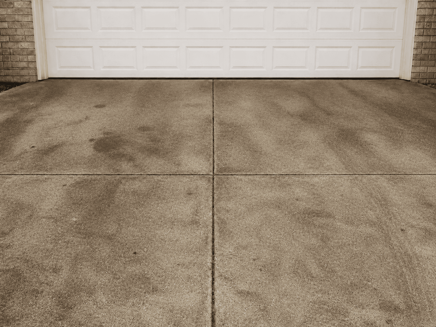 After pressure washing