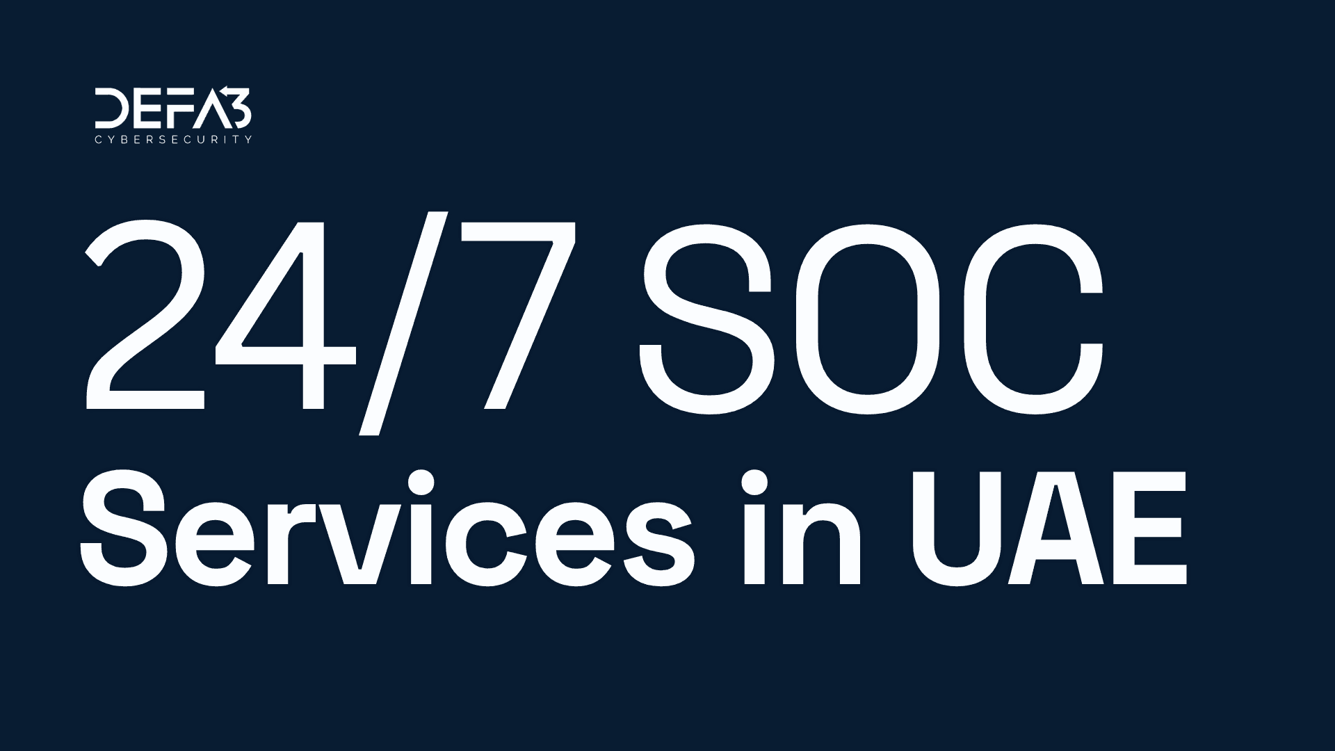 24/7 SOC Services in UAE
