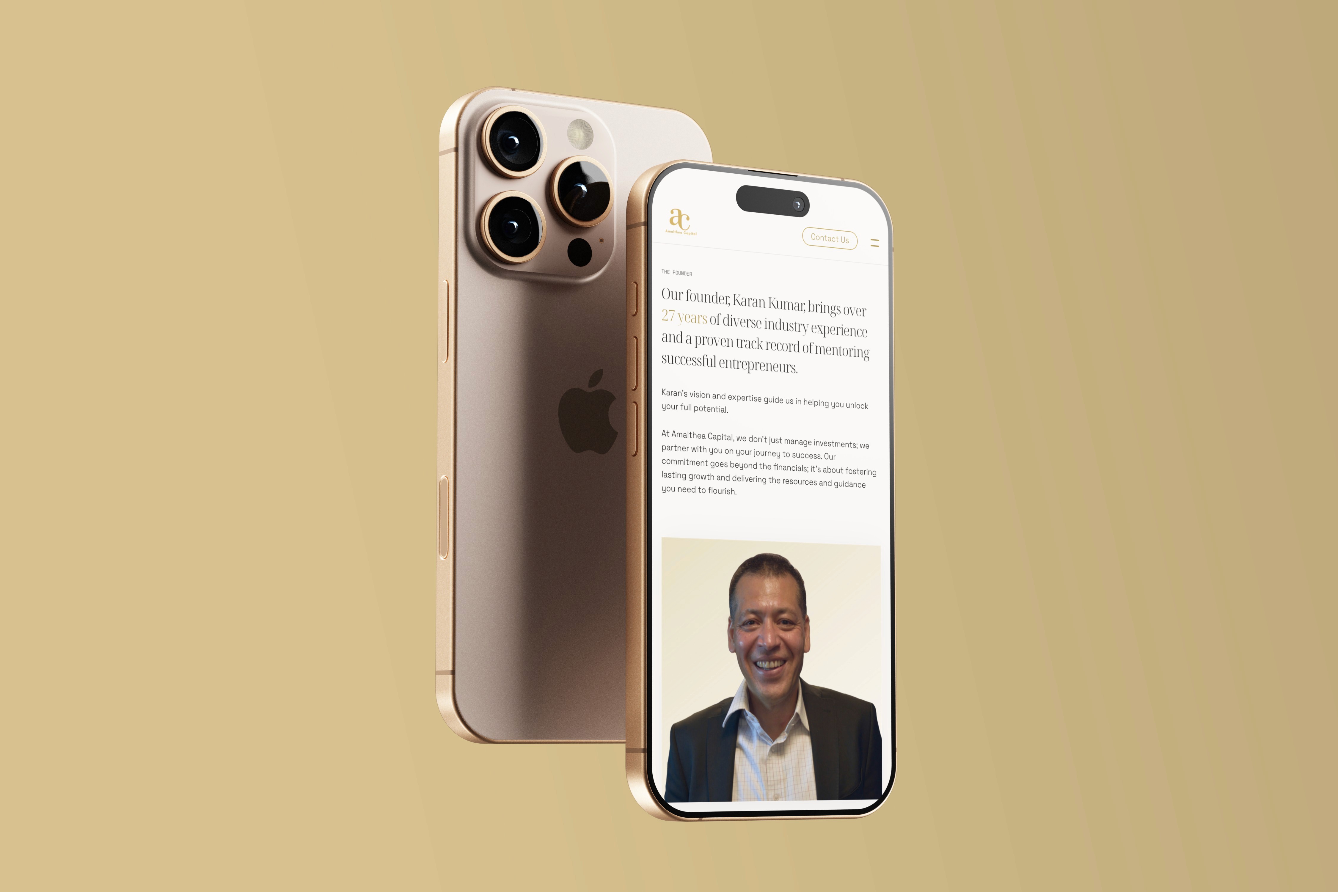 Amalthea Capital Website Responsive Design