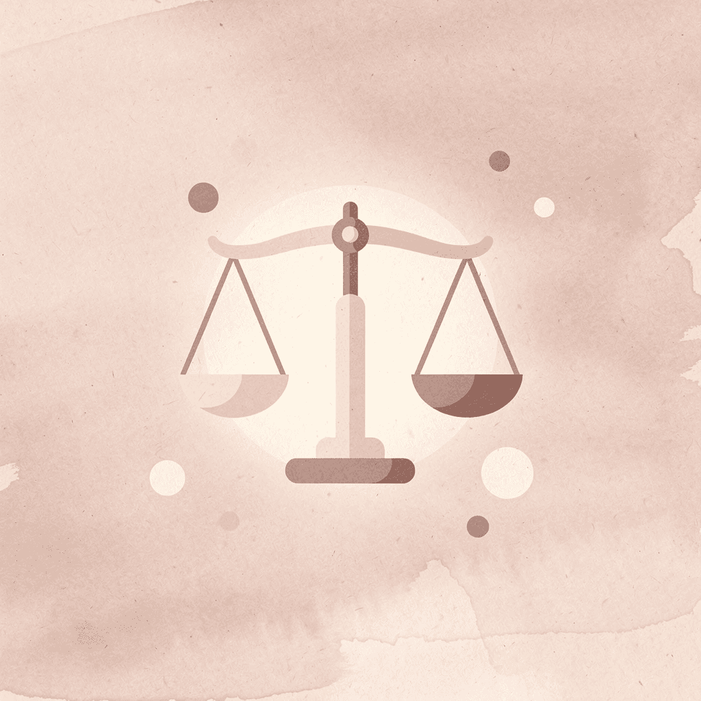 Scales of justice icon representing the sacred nature of wallahi as a divine oath