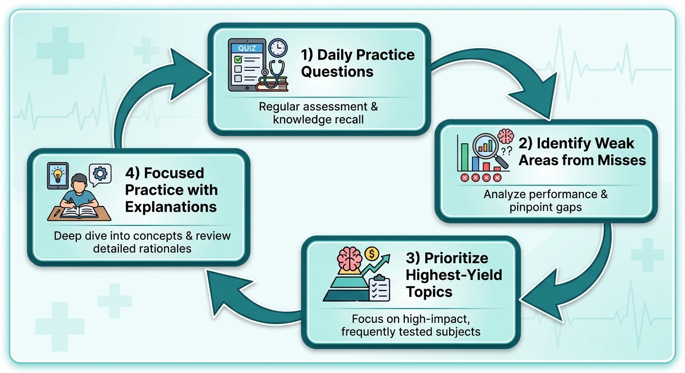 USMLE Step 1 weak area diagnostic workflow