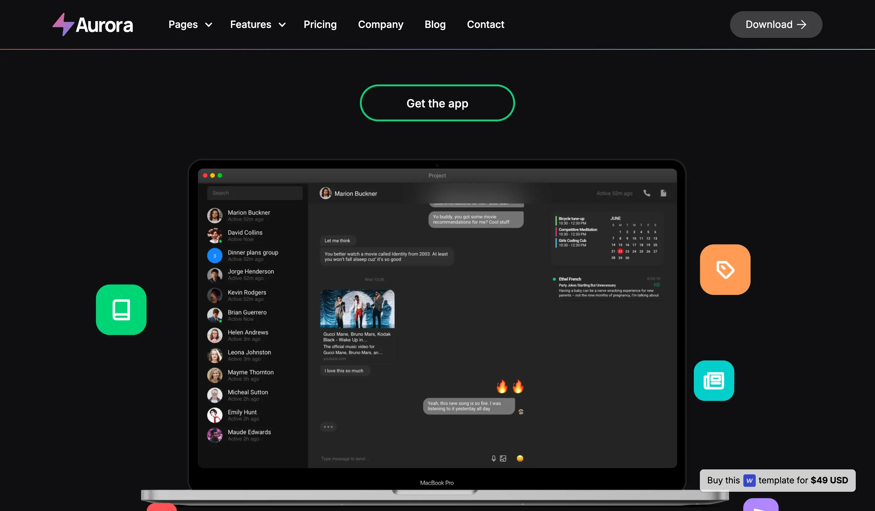 8 Stunning Webflow Templates to Elevate Your Site in 2026 - Aurora ($49)