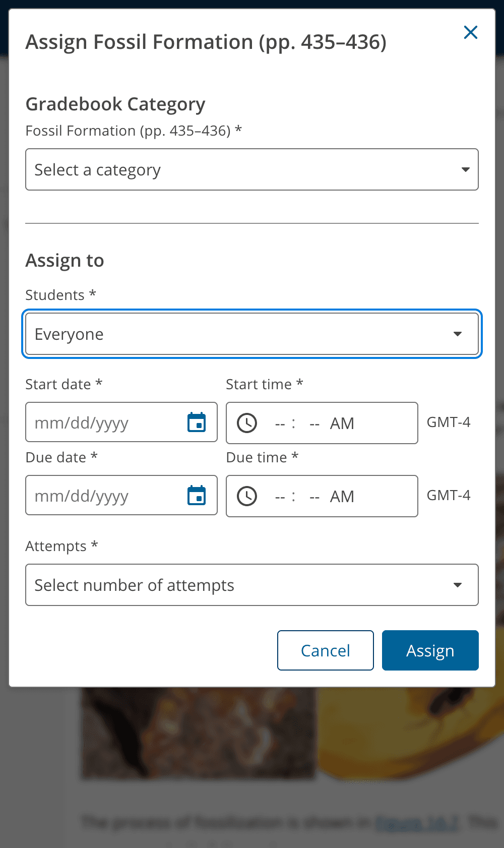 Screenshot of a mobile and accessibility-friendly layout of the default state of the workflow