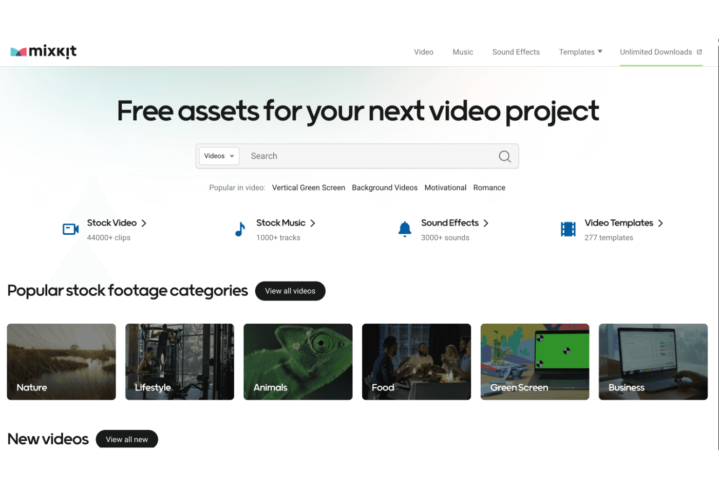 Mixkit free stock videos