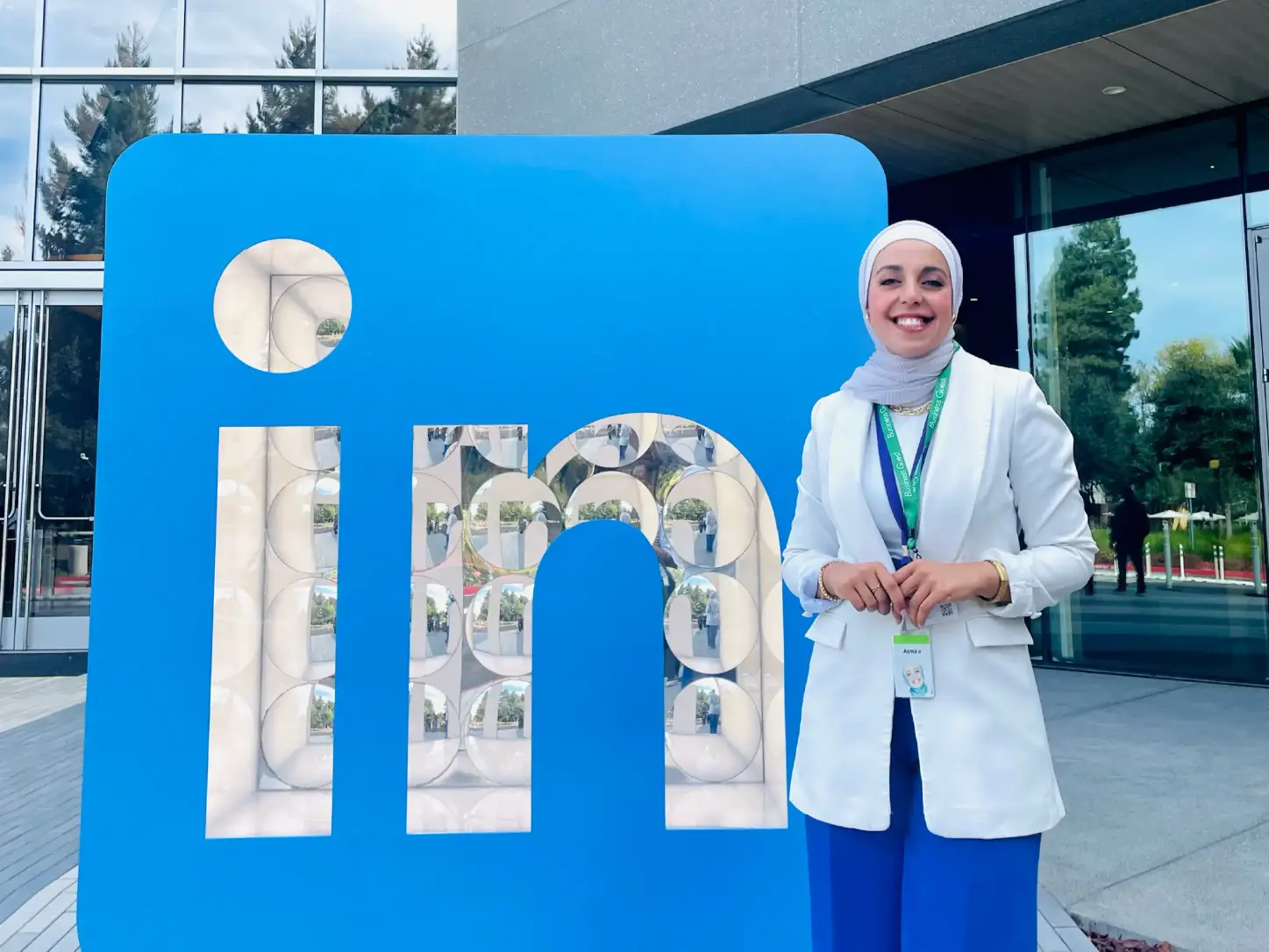 Asmaa Al-Khaldi joining a LinkedIn event