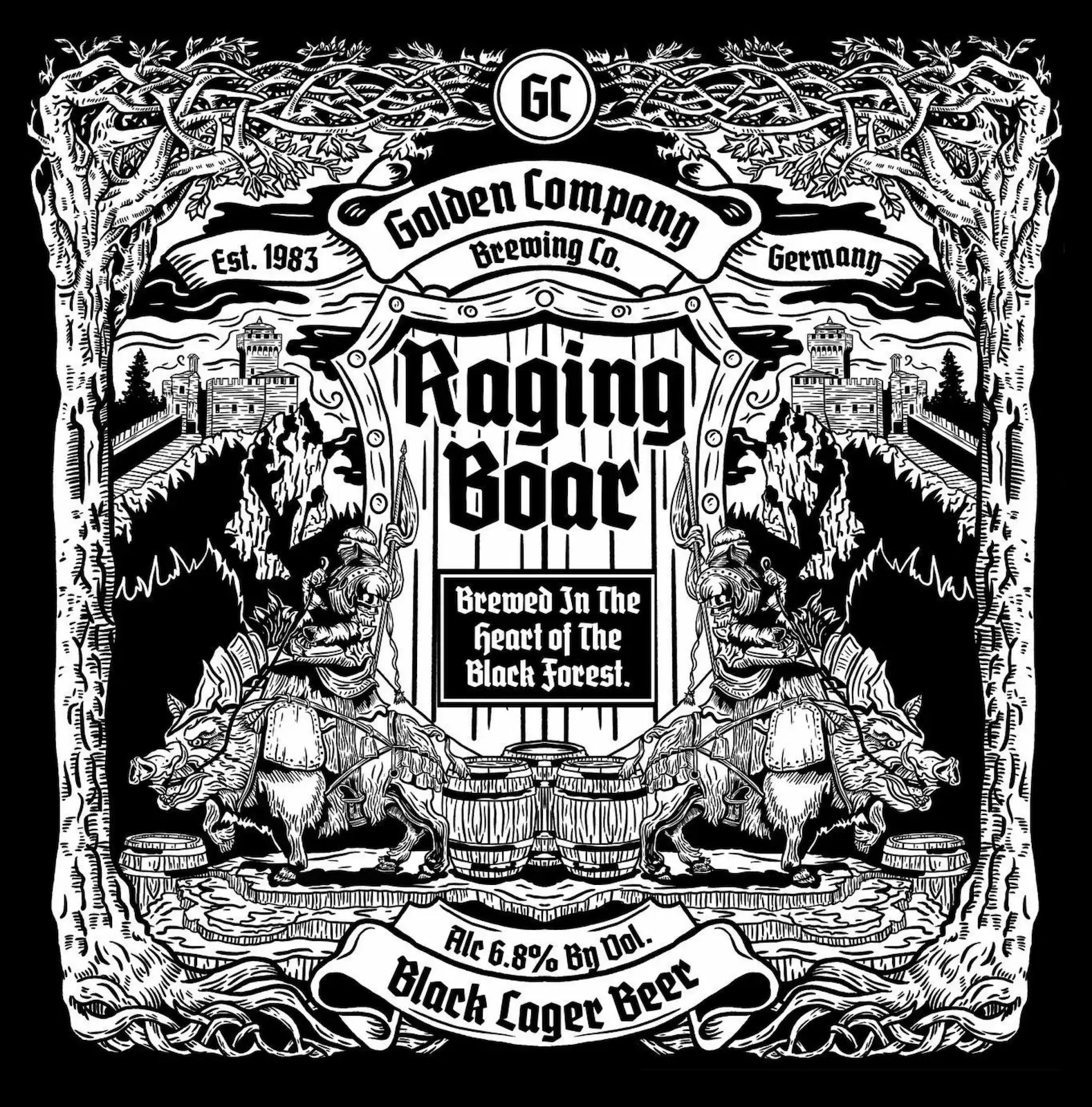 Raging Boar Can Design