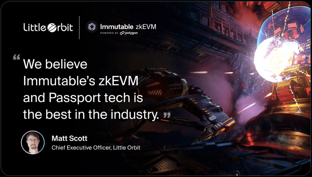 Quote from Matt Scott, CEO, Little Orbit