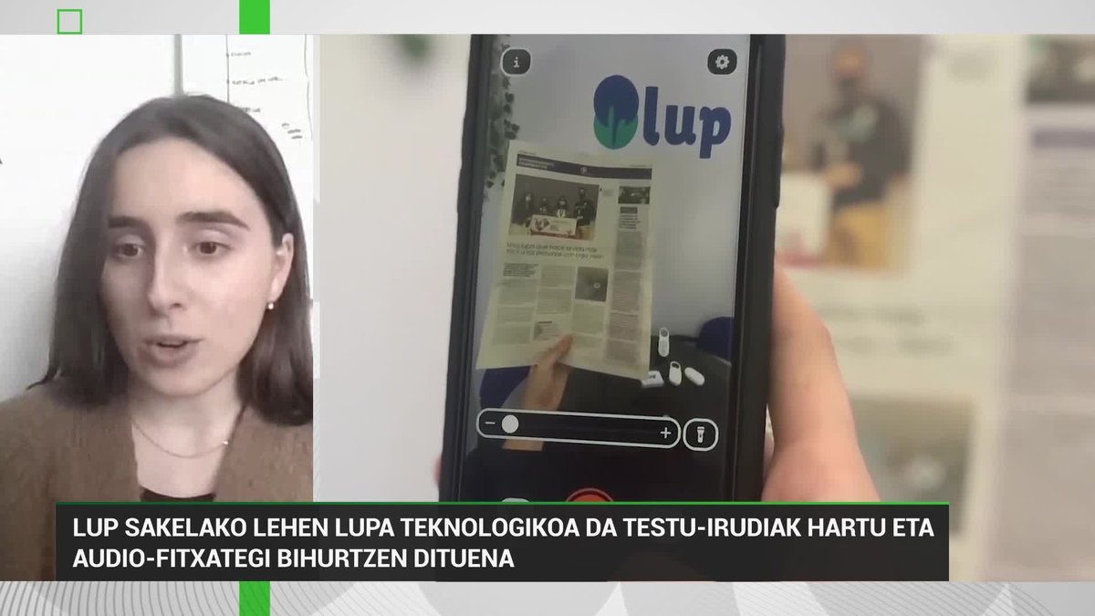 Uxue Mancisidor en la entrevista de Hamaika Telebista