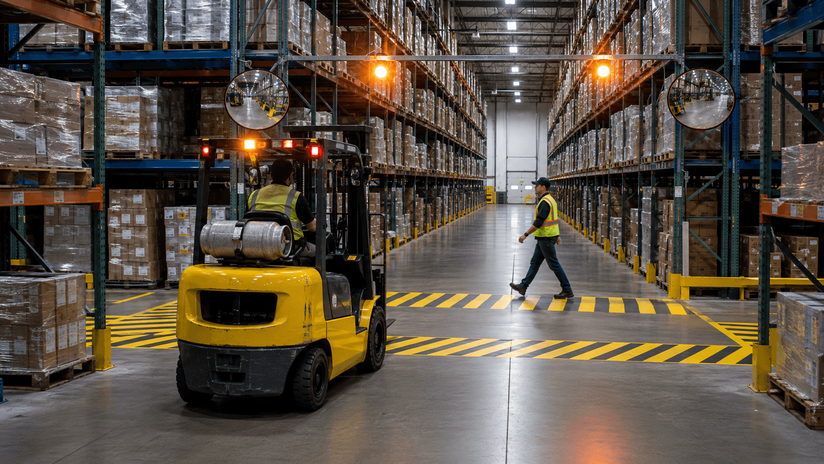 forklift collision risks