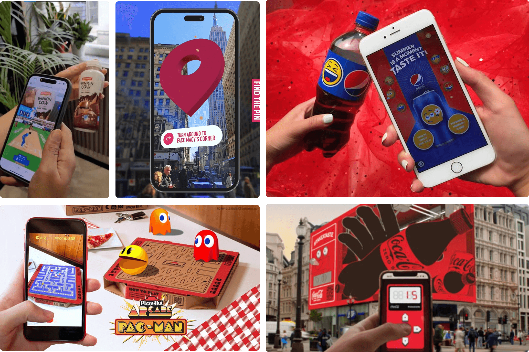 Examples of AR campaigns launched by FMCG Brands around the globe.