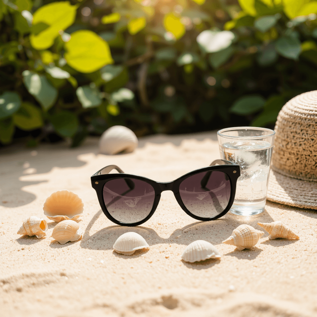 product photography of sunglasses