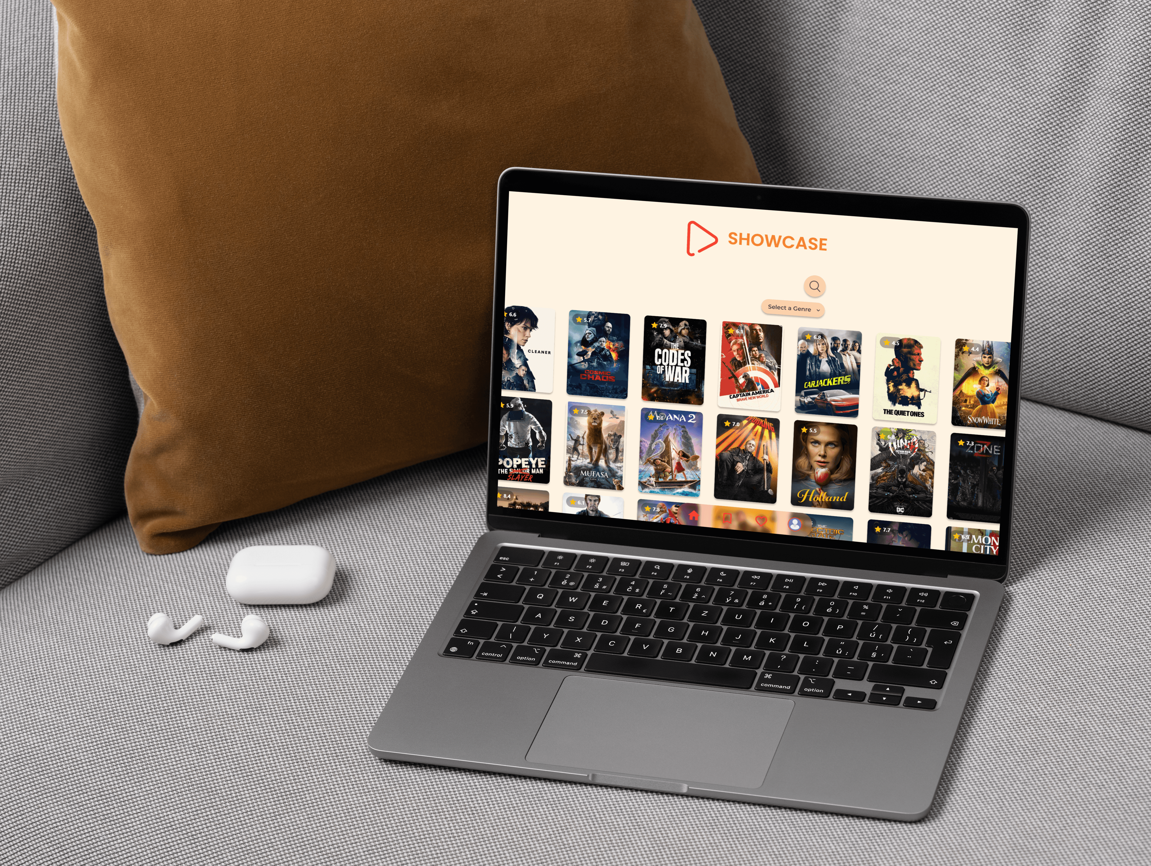 Streamline App on a laptop