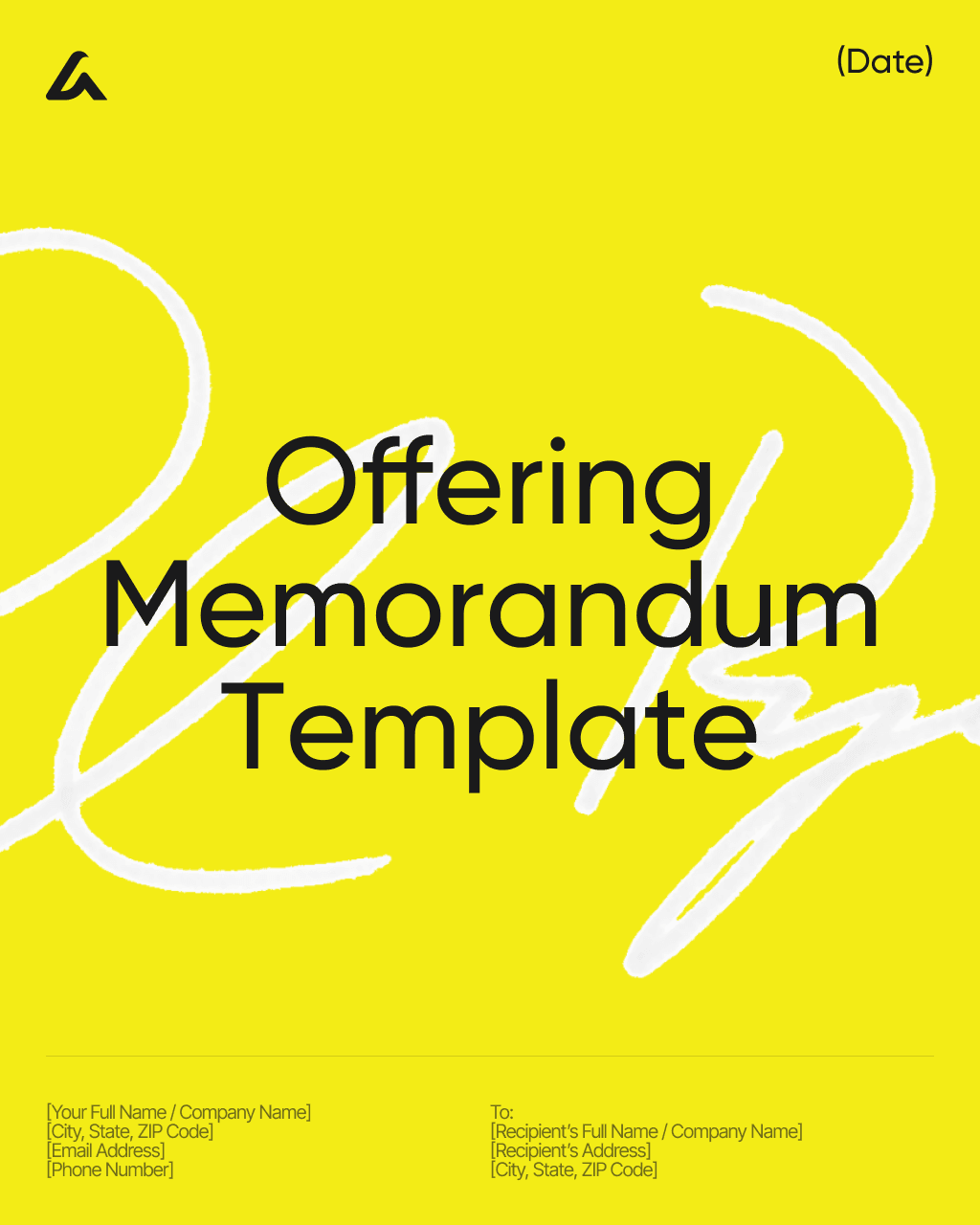 Offering Memorandum Template