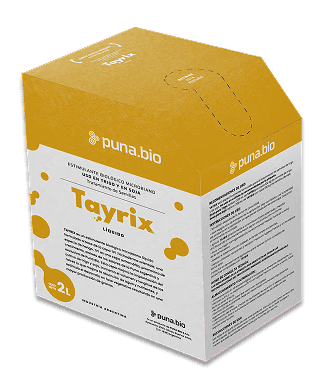 Caja de producto Tayrix biofungicida basado en Trichoderma