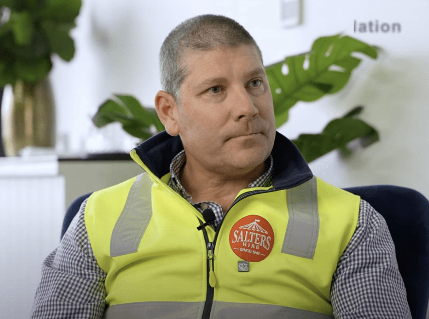 man wearing Henley top portrait