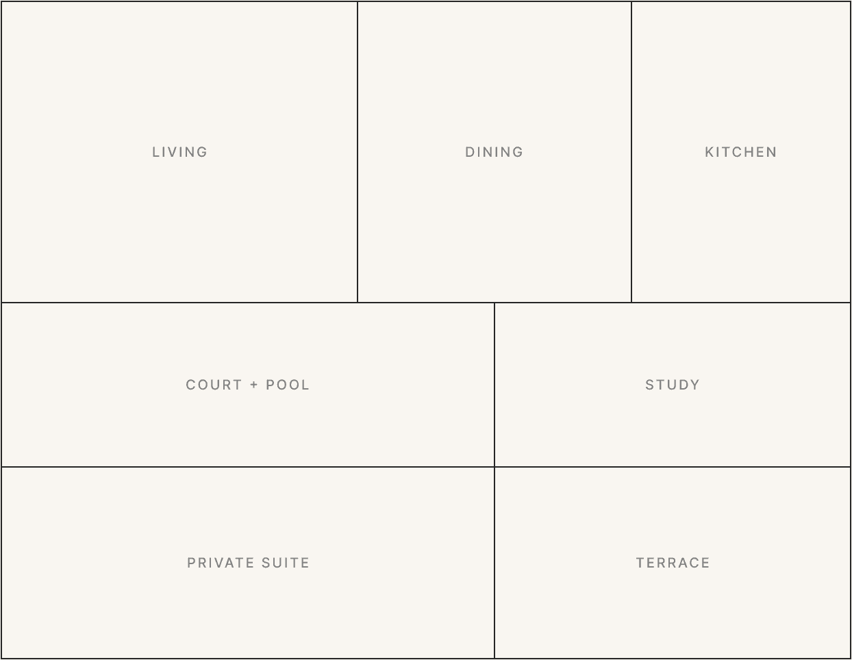 Floor plan of Aurelia House