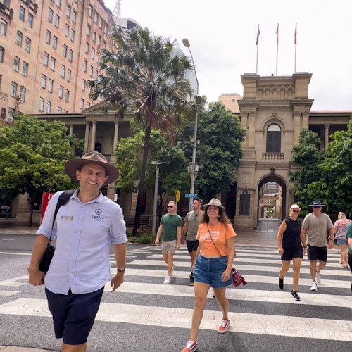 Crossing in front of the Post Office