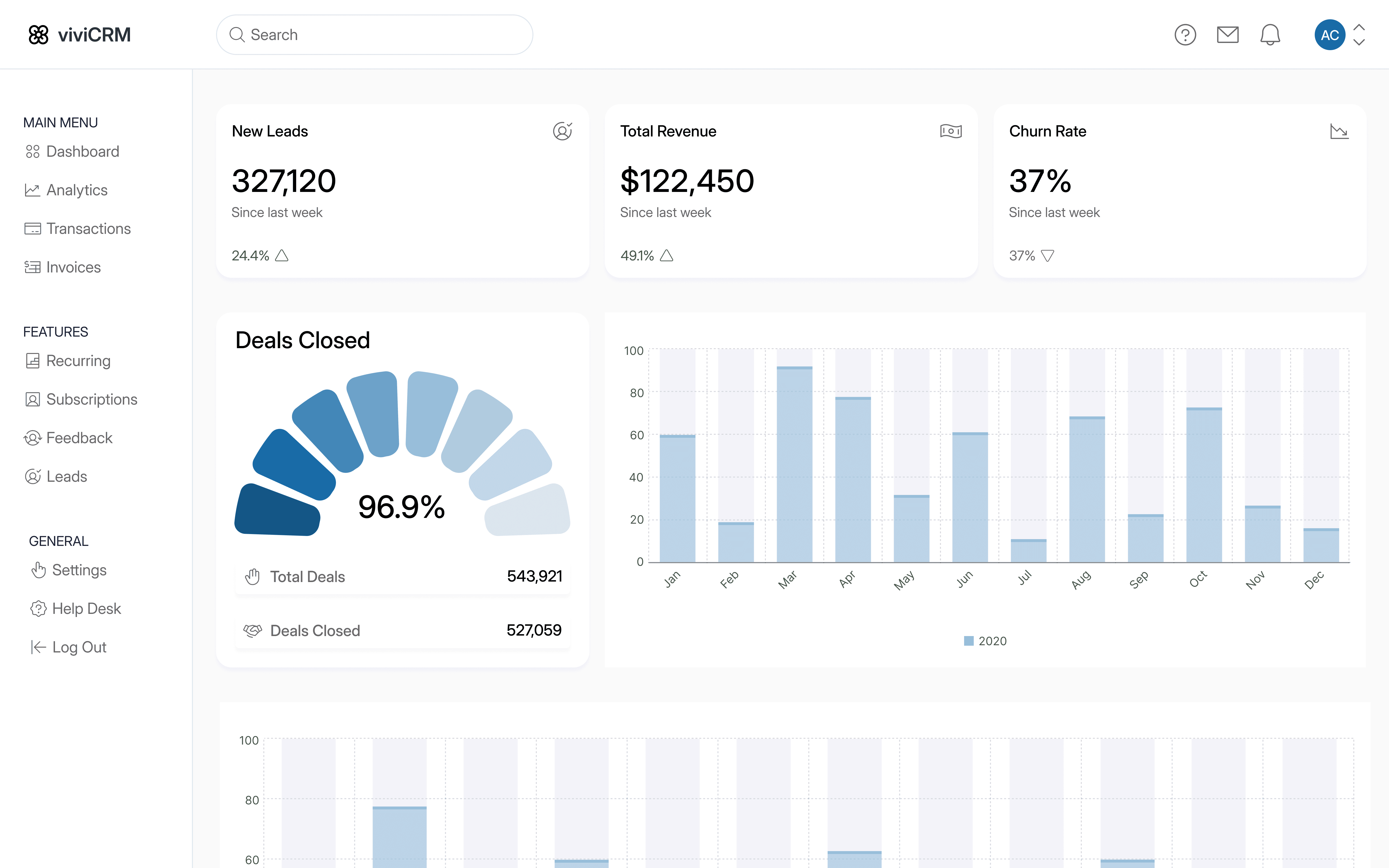 dashboard mockup