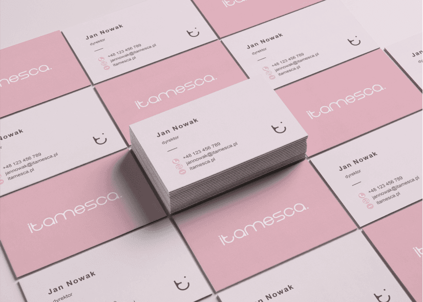 Logo on a business cards.