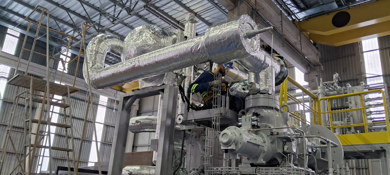 Instalação mecânica industrial
