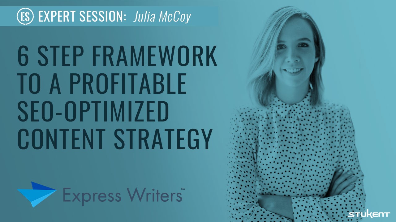 6 STEP FRAMEWORK TO  A PROFITABLE SEO OPTIMIZED CONTENT STRATEGY