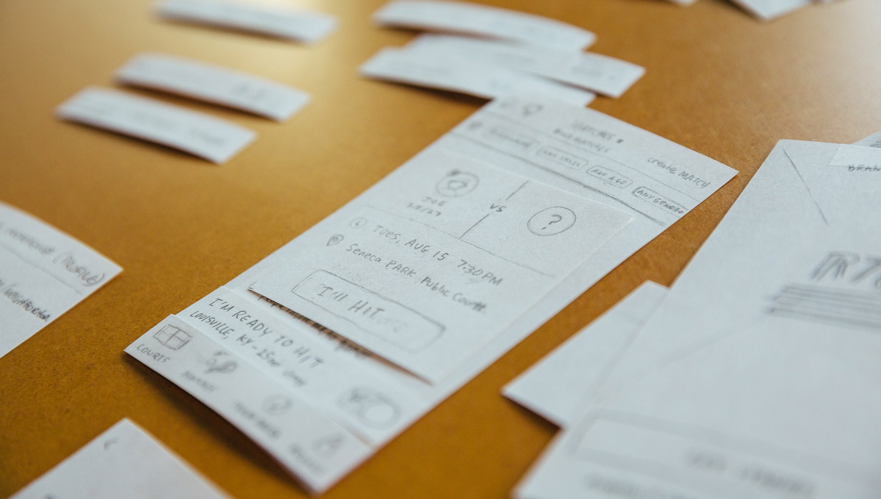 Image of mid-fidelity wireframes