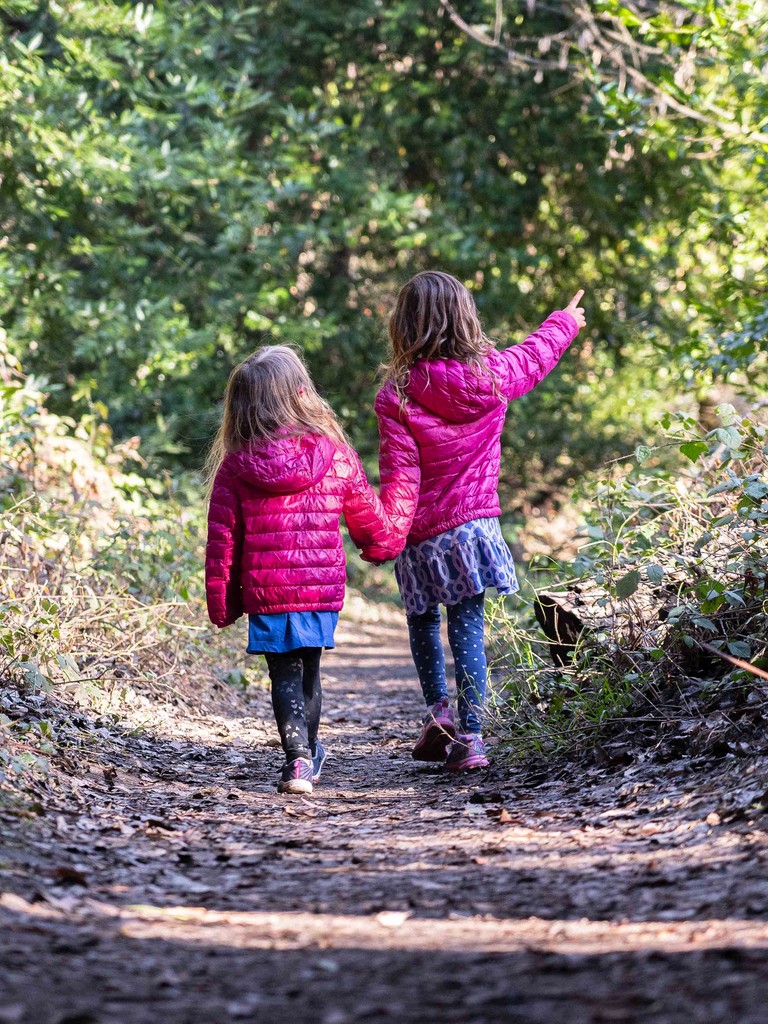 Berens sisters hiking