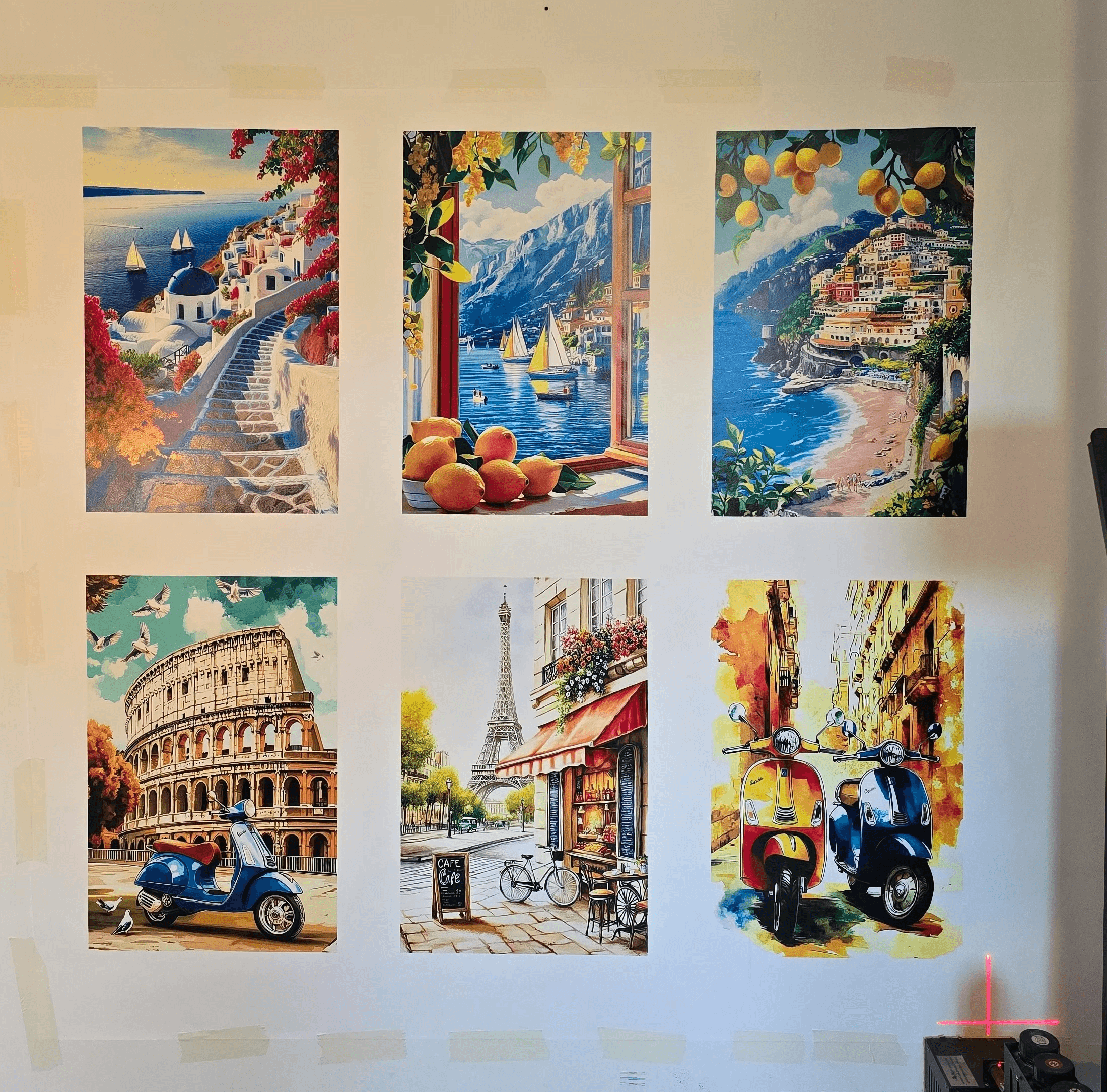 Single tree in a field with light rays.