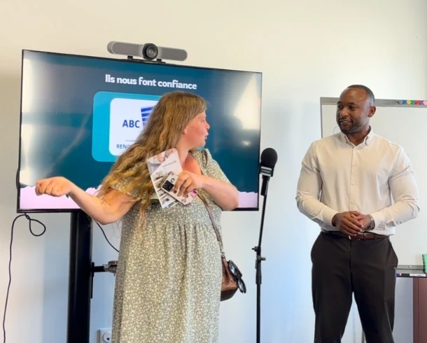 Intervenante lors d’un événement professionnel Clermont Connecté et Artiboost
